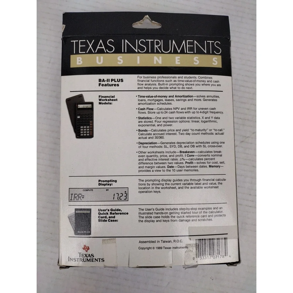 Texas Instruments BAII Plus Professional Advanced Business Analyst Calculator - Picture 2 of 10